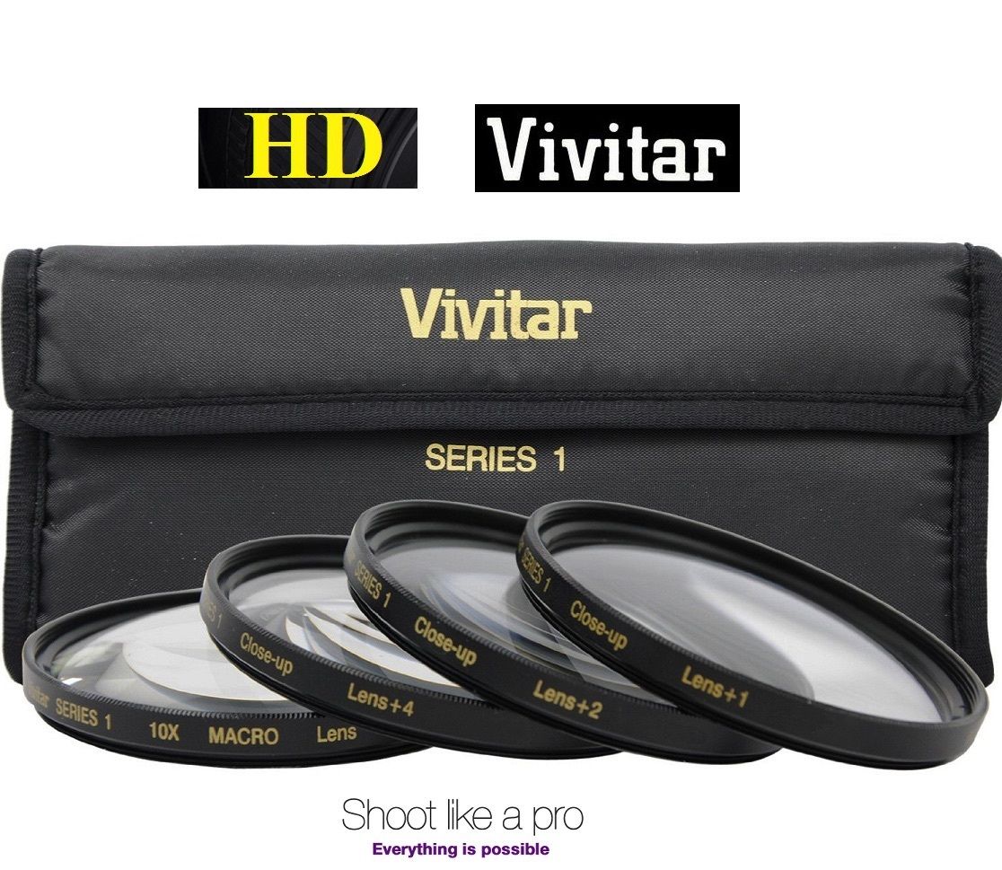 

Vivitar 4-Pcs Close-Up Macro 1 2 4 10 Lens Set For Fujifilm X-T10 X-E1 X-T1