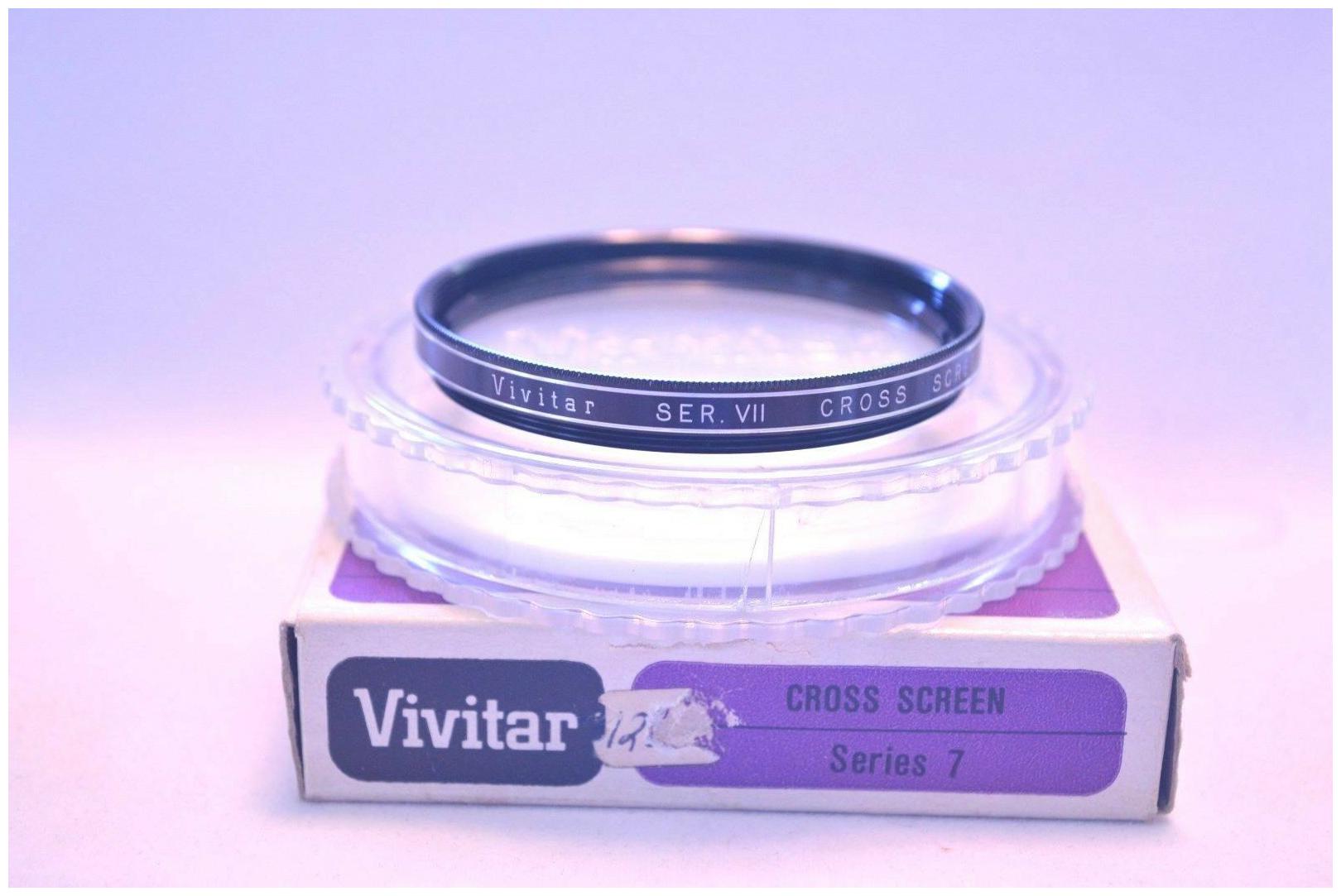 

Vivitar Series VII (7) NEW Cross Screen Screw-In Filter Case Box Japan (R-142)