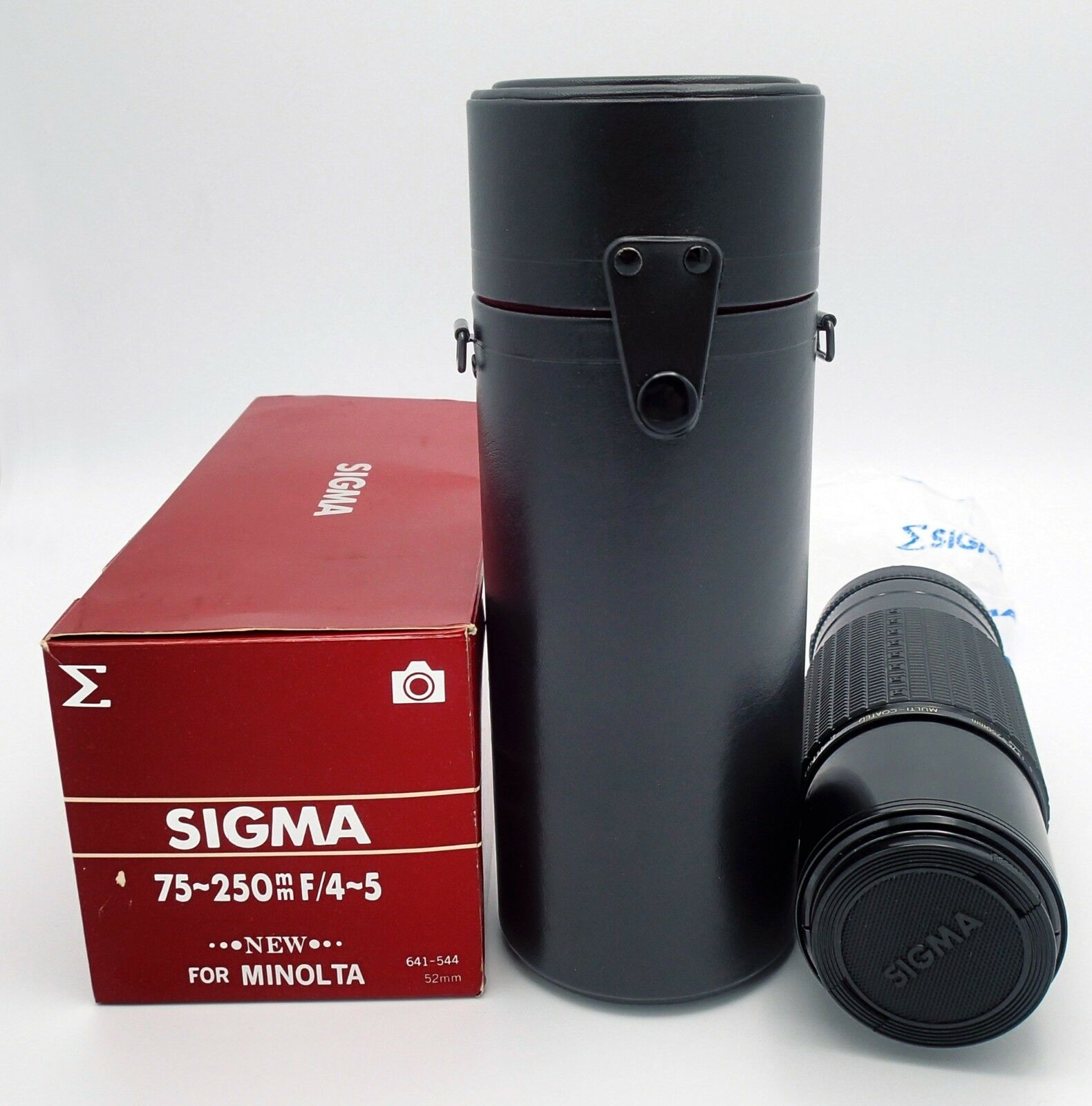

VTG Sigma Zoom 75-250mm F 4-5 Lens For Minolta NEW w Box Manual