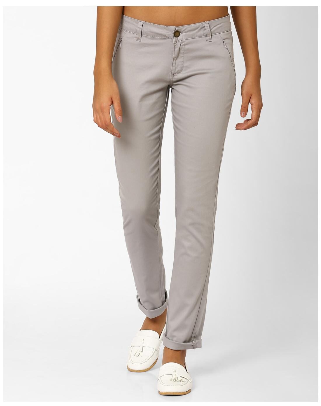 grey trousers womens skinny