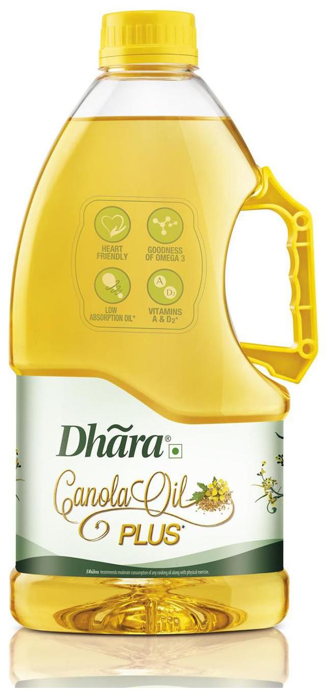 Buy Dhara Canola Oil Plus 2 ltr 1 pcs Online at Low Prices in India