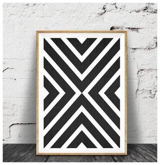 Buy Black And White Print Modern Scandinavian Wall Art Black And White Geometric Framed Art Scandinavian Poster Black White Wall Art Decor Online At Low Prices In India Paytmmall Com