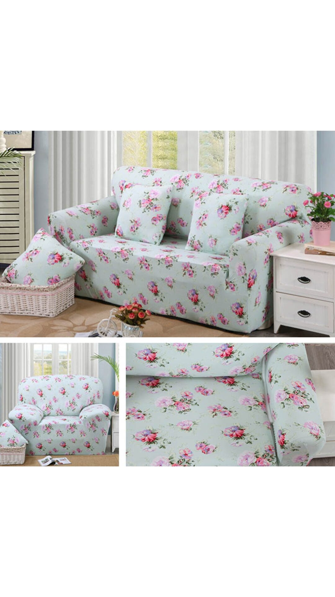 Buy European Style Stretch Sectional Sofa Covers Soft Slipcovers