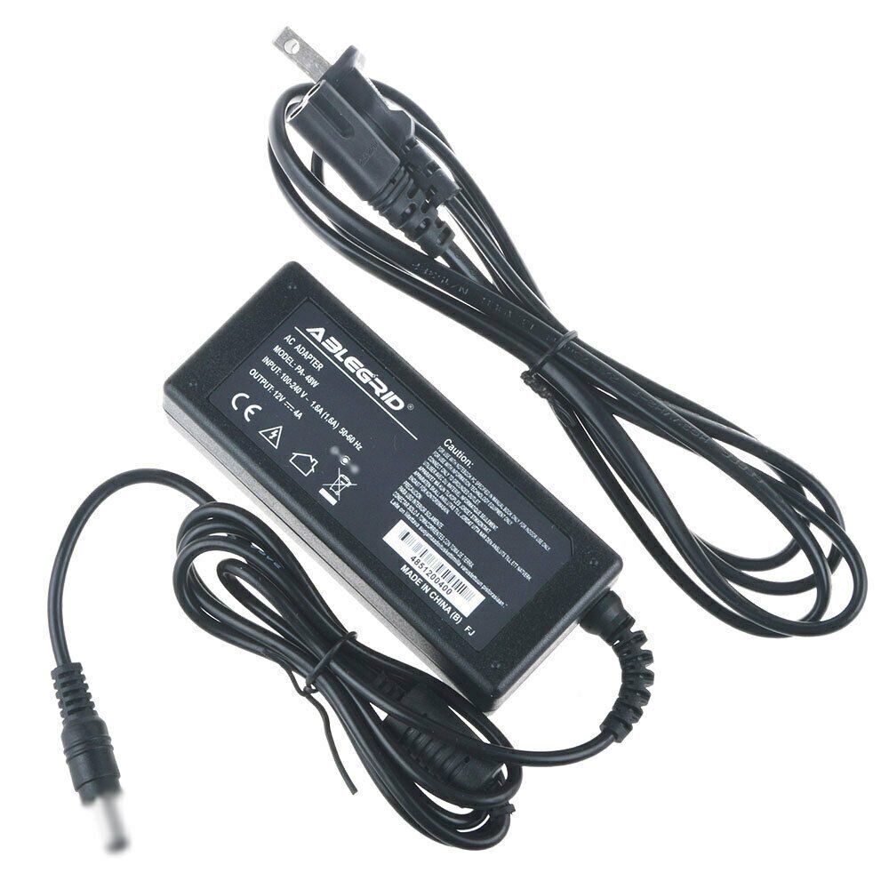 

12V 4A AC Power Adapter Charger for LAD6019AB4 AD-1250B AD1250B LCD