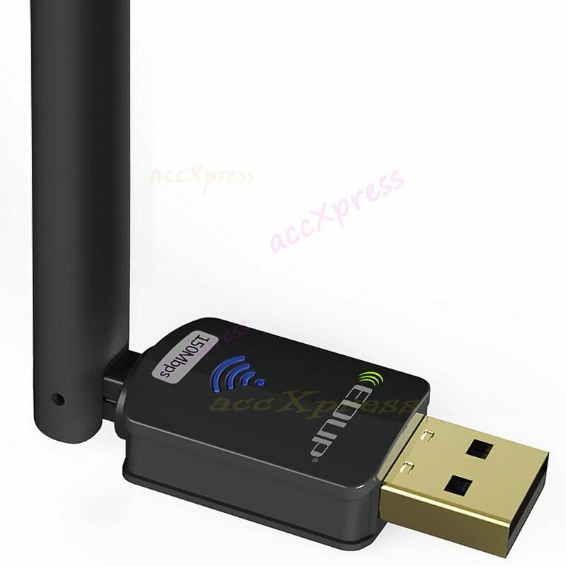 

150Mbp USB WiFi Wireless Cordless Adapter 150M 802 11n g b LAN Card with Antenna