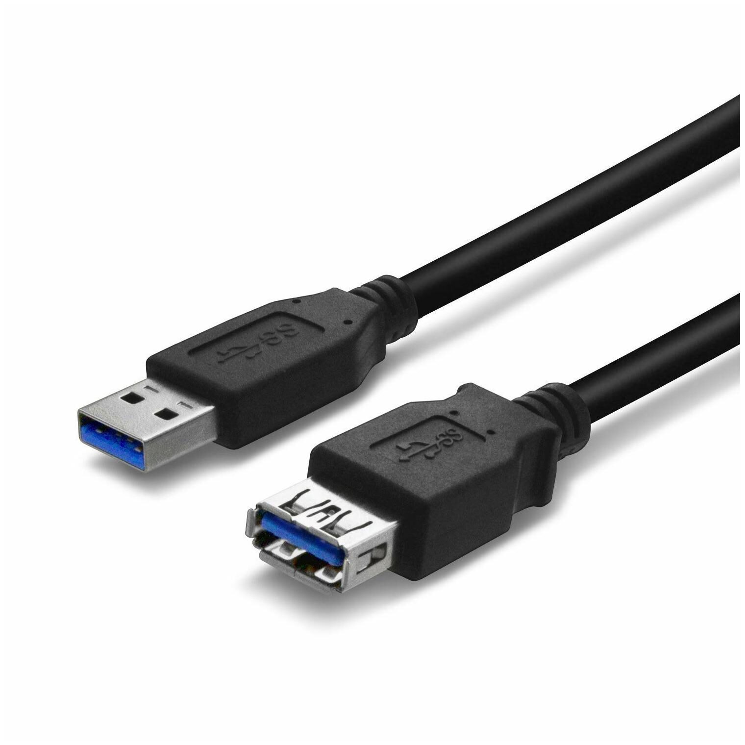 

15Ft (15 Feet) USB 3 0 SuperSpeed Male A to Female A Extension Cable Cord Black