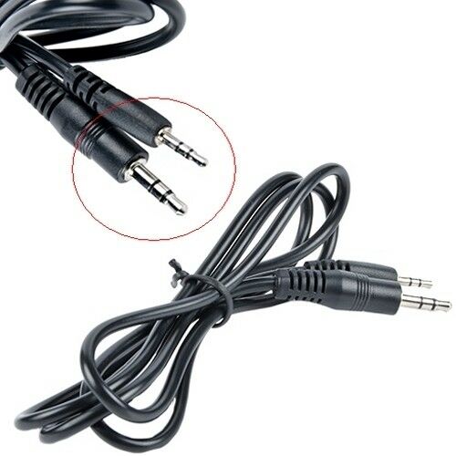 

1M 3ft Black 2 5mm Jack to 3 5mm Mini jack Audio Lead Cable Cord for MP3 MP4