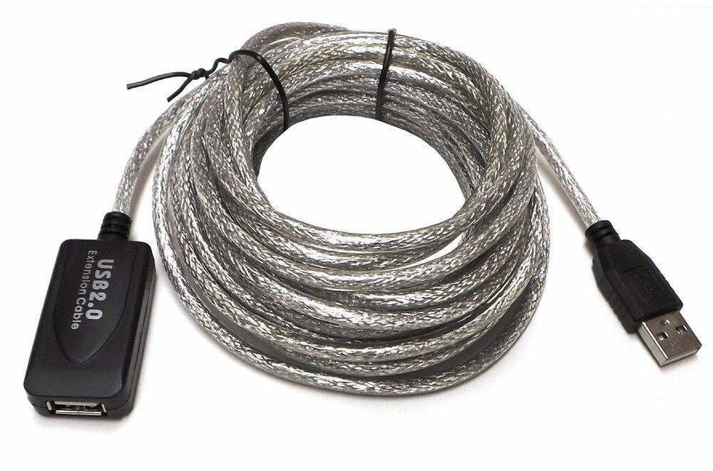 

25 Ft USB 2 0 Active Repeater Male to Female Extension Cable Adapter Cord New