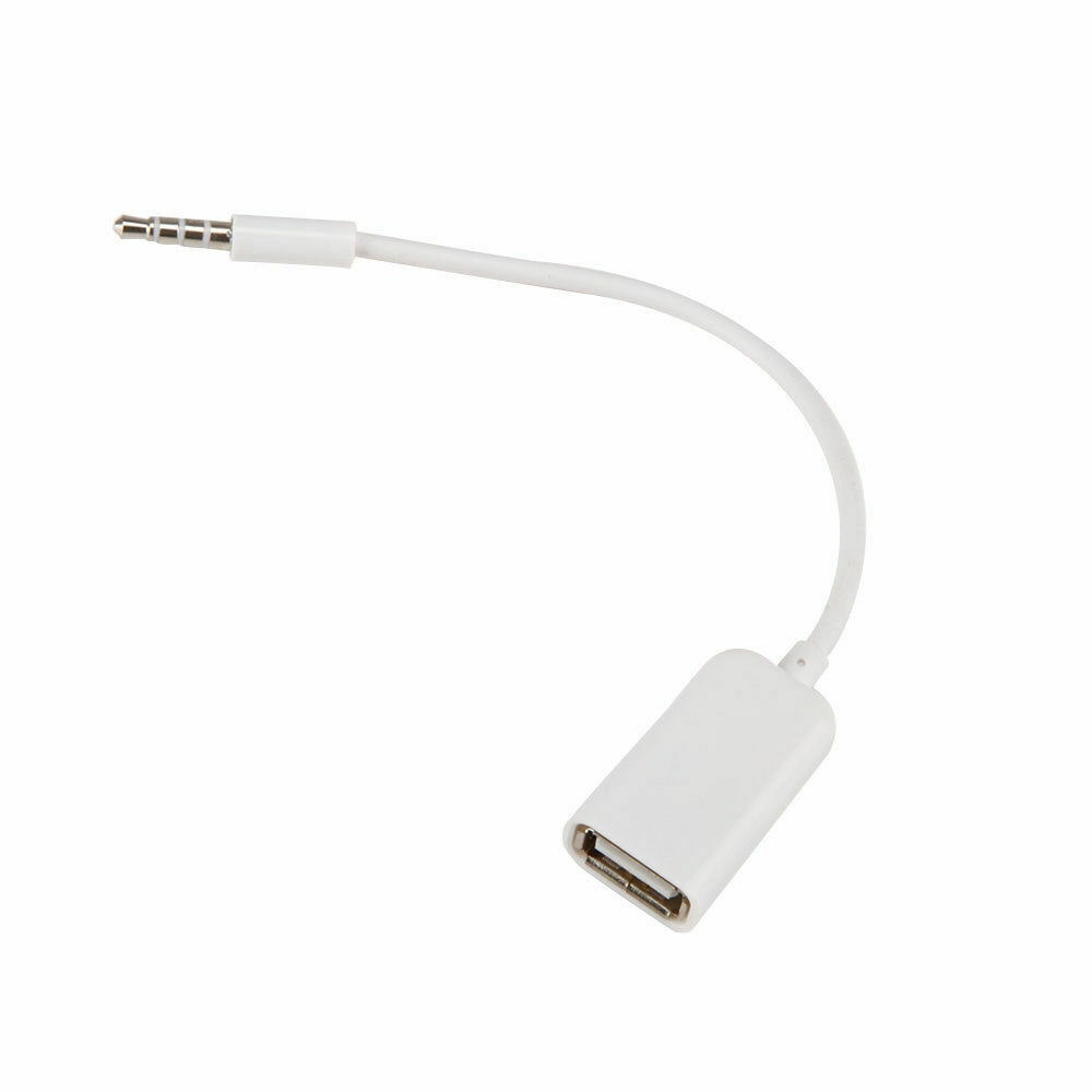 

3 5mm Male AUX Cable Audio Plug Jack To USB 2 0 Female Converter Cord Car MP3 D1