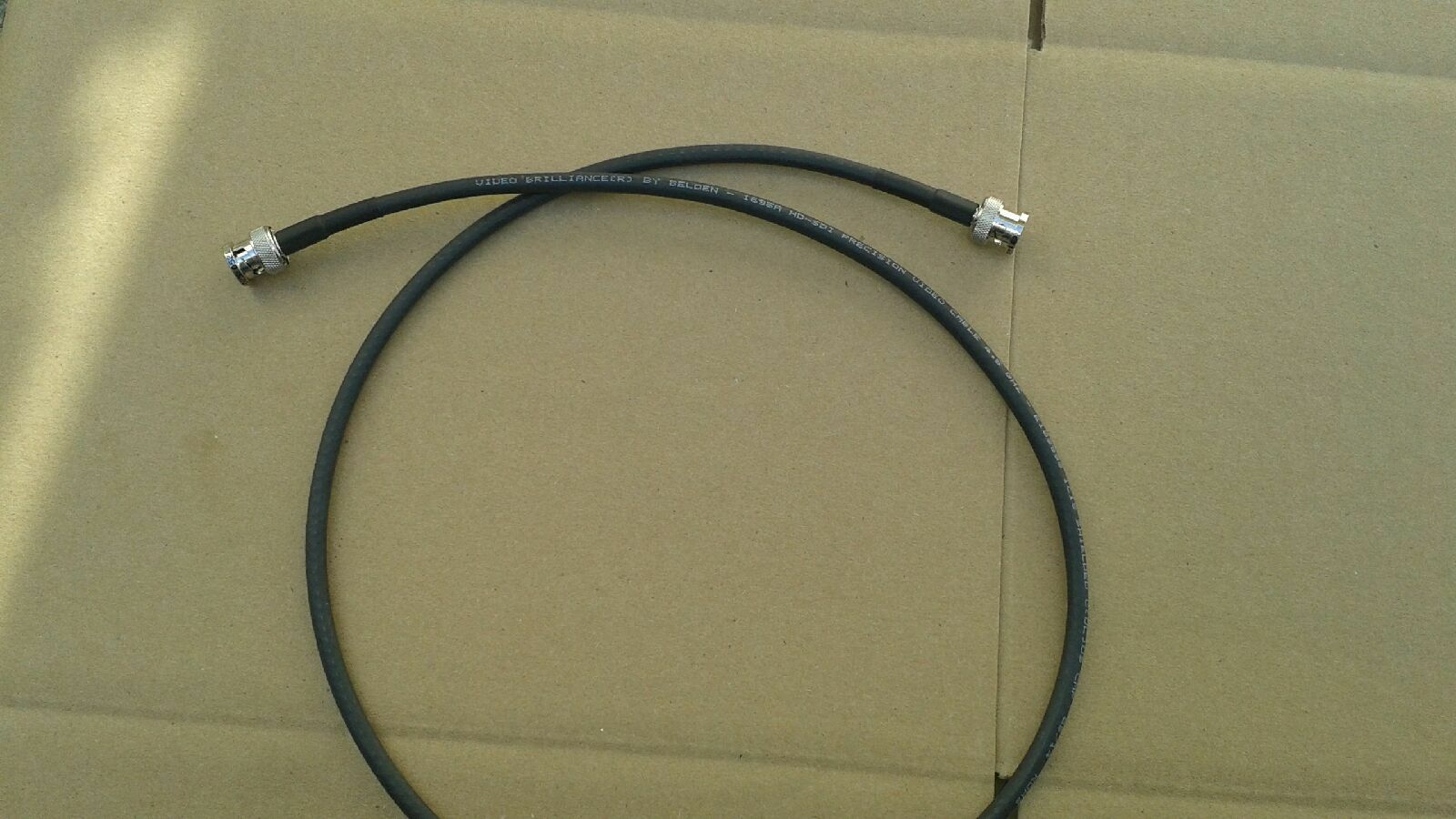 

3 ft Belden 1695A RG-6 Plenum BNC Male Low Loss Serial Digital Coax Cable