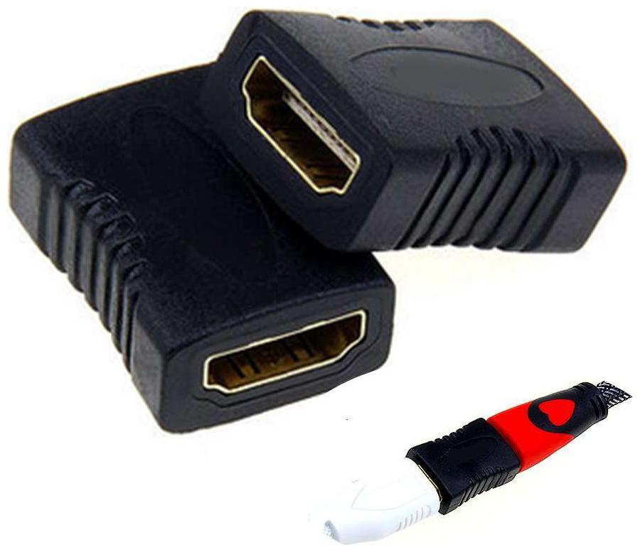 

(3 Pack) Gold-plated HDMI Female to Female Connector Extender Adapter 4K 3D Full HD 1080p