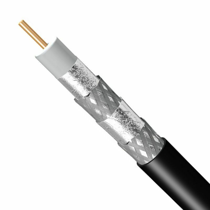 

300 QUAD SHIELD RG6 Coaxial Cable 3GHz CATV OTA Satellite COAX UL ETL CL2 RATED