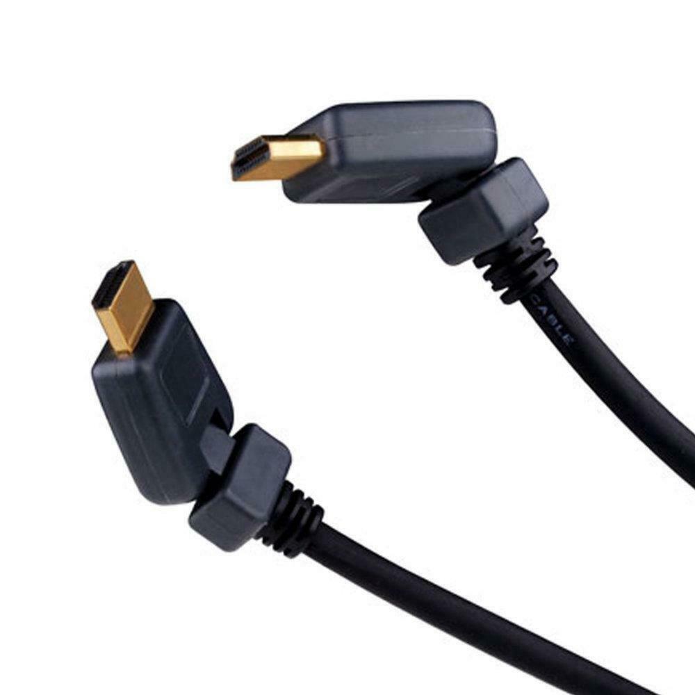 

3ft - 180 Degree Swivel HDTV 1 3 HDMI Audio Video Cable