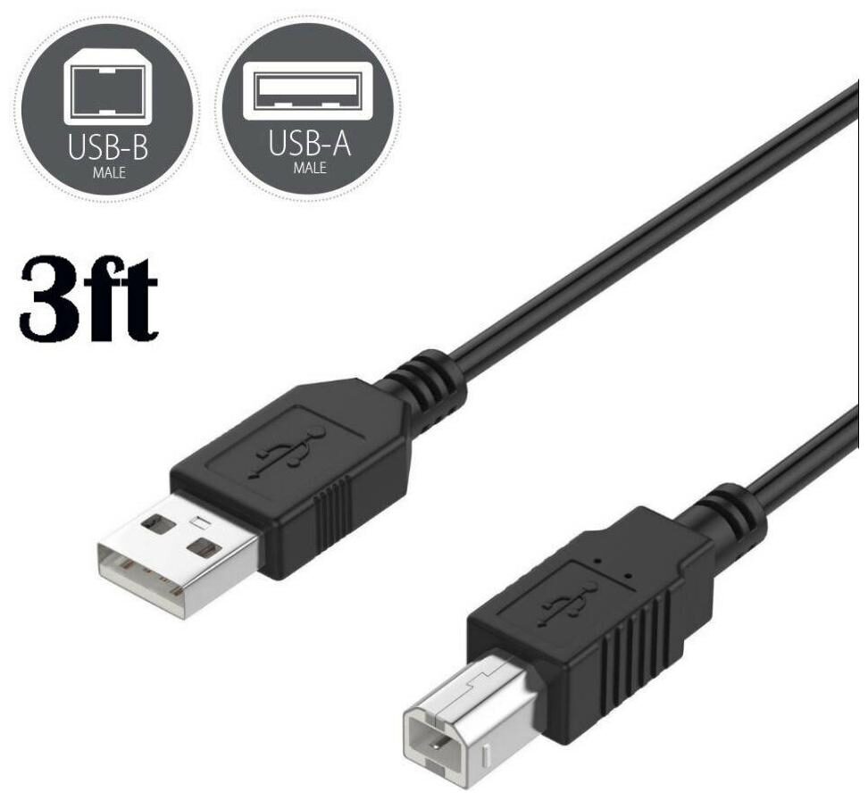 

3ft USB PC Cable for Native Instruments Traktor Kontrol S2 S4 F1 DJ Controller