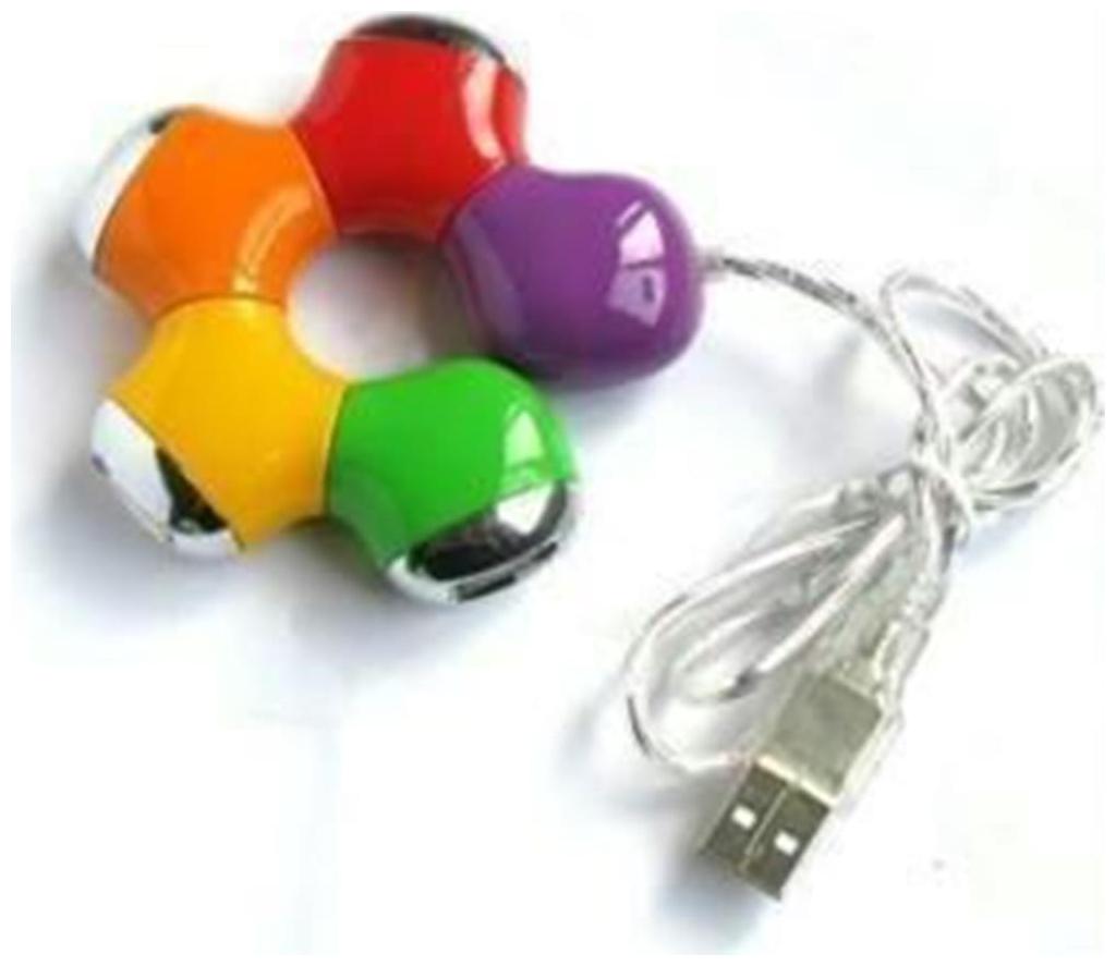 4 Port High Speed Multiple Color USB 2.0 Hub