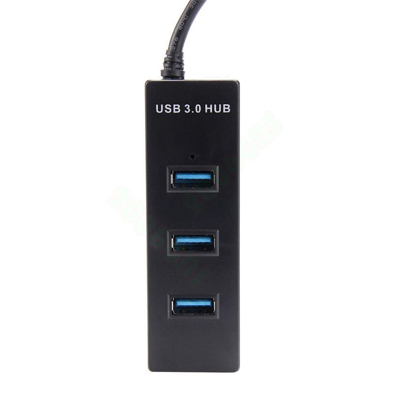 

4-Port USB 3 0 Hub 5Gbps Portable Compact for PC Mac Laptop Notebook Desktop