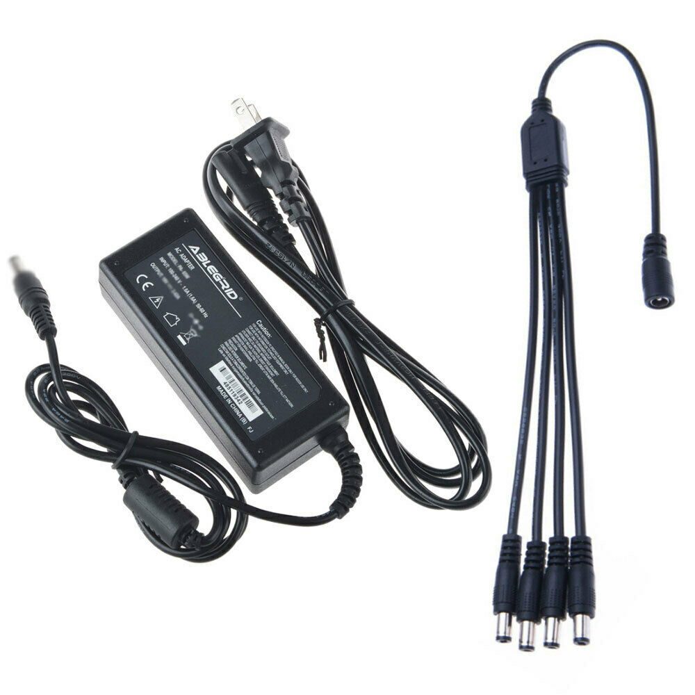 

4CH Premium 3Amp Power Adapter Charger with 4 way splitter for Swann Cameras PSU