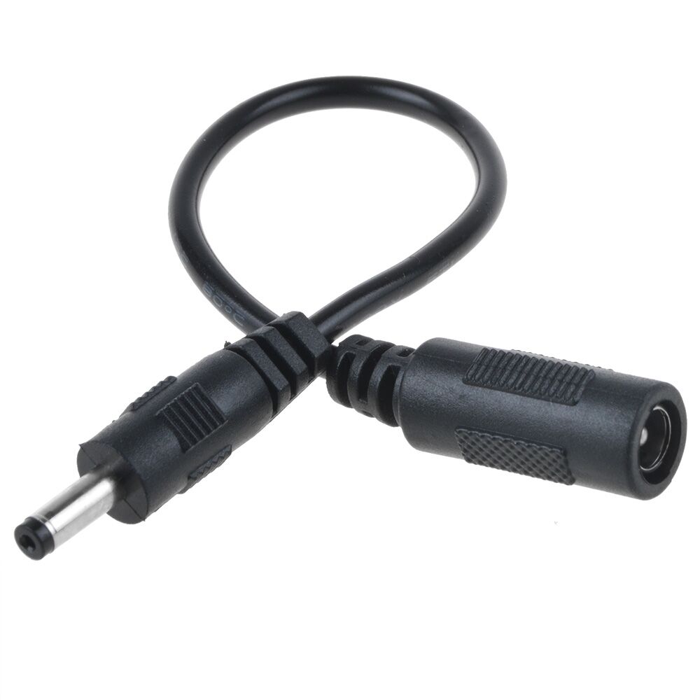 

5 5mm x 1 7mm Male Plug to 5 5mm x 2 1mm female socket DC Power Adapter cable
