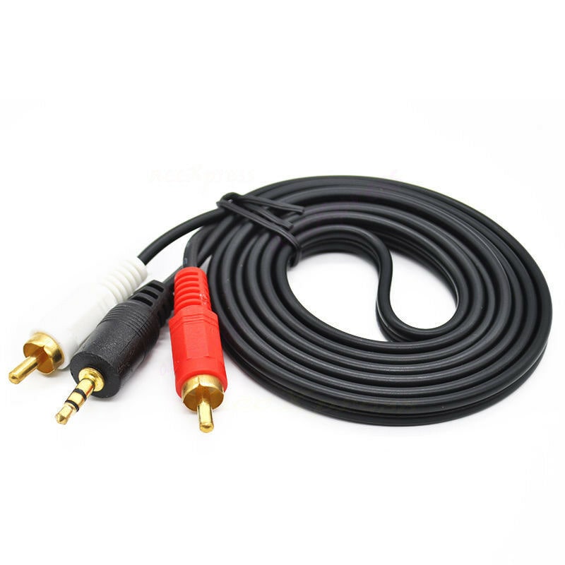 

5 Ft 3 5mm Stereo to 2 RCA Audio Male to Male Sound Cable 1 5 M 5F