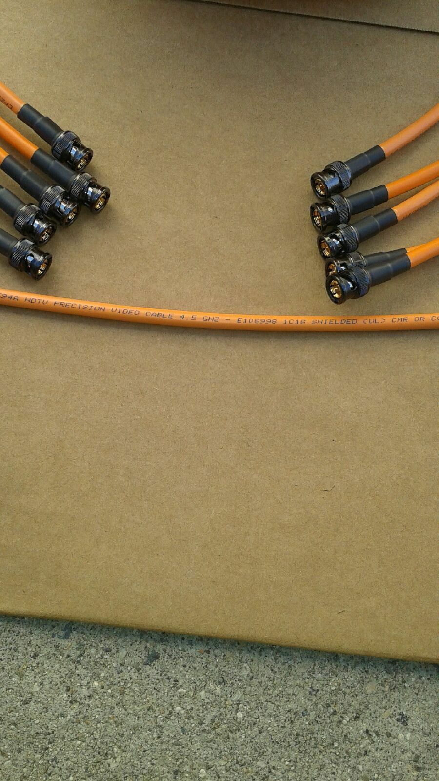 

5 pack Belden 1694A HD-SDI RG-6 Video Cable 4 5 GHZ BNC Male to BNC Male 3ft