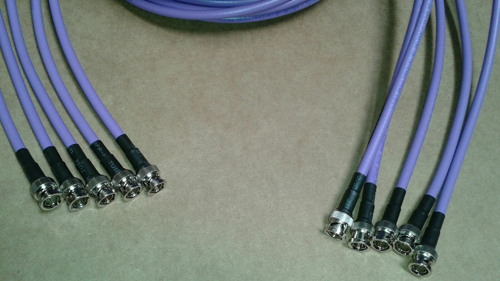 

5 pack Belden 1694A HD-SDI RG-6 Video Cable 4 5 GHZ BNC Male to BNC Male 6ft