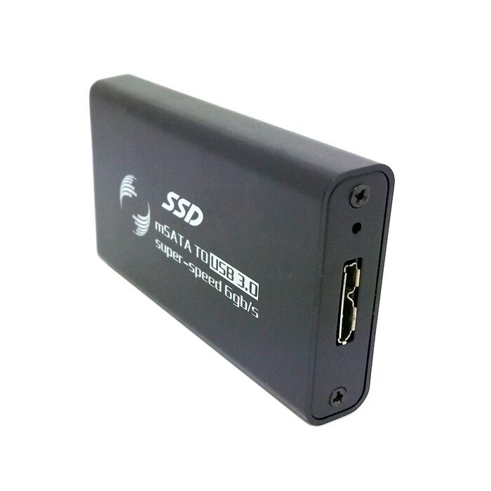 

50mm mini PCI-E mSATA Solid State SSD to USB 3 0 hard disk case Enclosure
