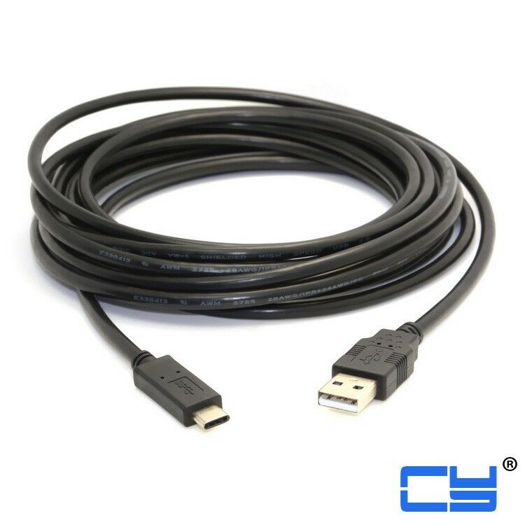 

5m USB-C 3 1 Type C USB-C to USB 2 0 Male Data Cable for Mate9 S8 S9 Phone