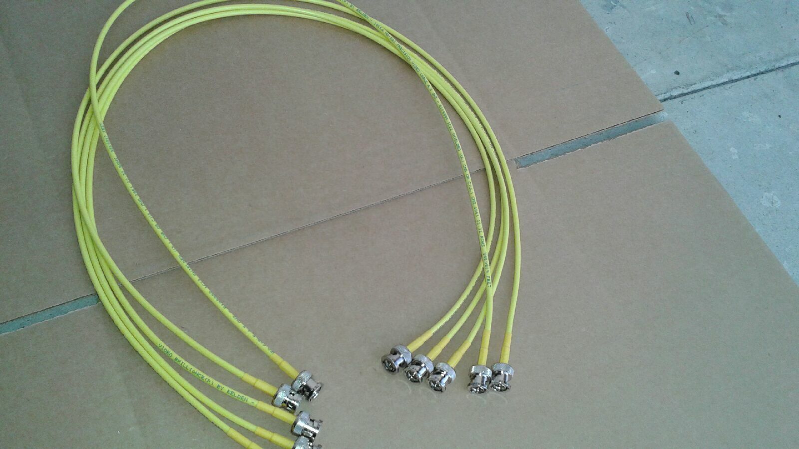 

5pcs Belden 1855A HD-SDI Mini RG59 Video Cable 4 5 GHZ BNC Male to BNC Male 3ft