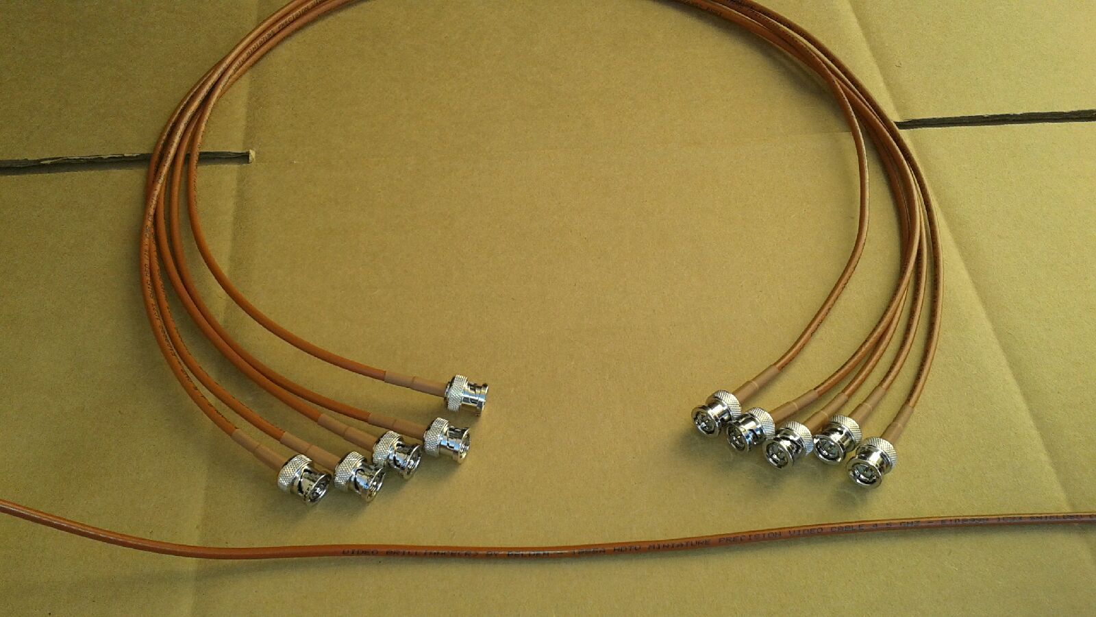 

5pcs Belden 1855A HD-SDI Mini RG59 Video Cable 4 5 GHZ BNC Male to BNC Male10ft
