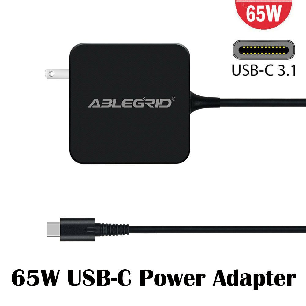 

65W AC Type-C USB DC Adapter Charger for Lenovo Laptop 4X20M26268 Power Cord PSU