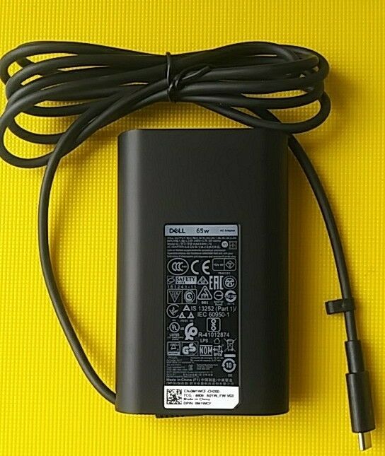 

65W Genuine New Dell XPS 13 9370 9365 9360 9350 Laptop USB-C Power Charger Cord
