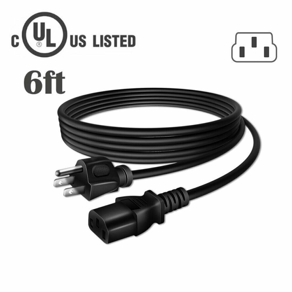 

6ft UL Power Charger Cord Cable for Ashdown Toneman C115 Evo III Bass Amp Head