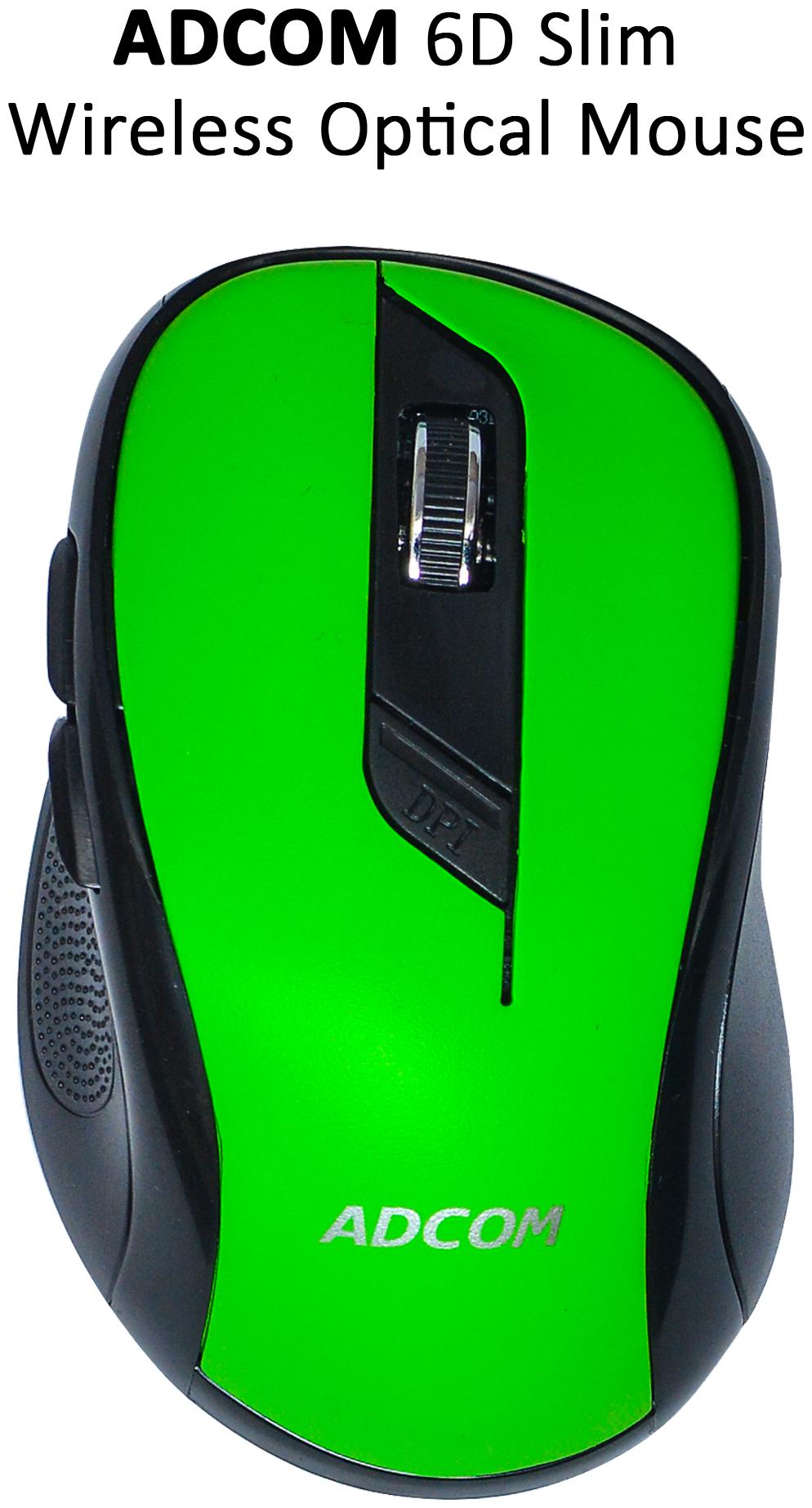 

Adcom AD-6516W Wireless Mouse ( Green )