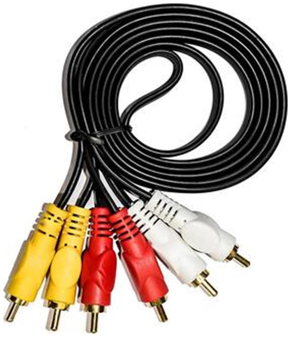 

Afrodive 3 Rca To 3 Rca Male To Male Component Video Cable (Black)
