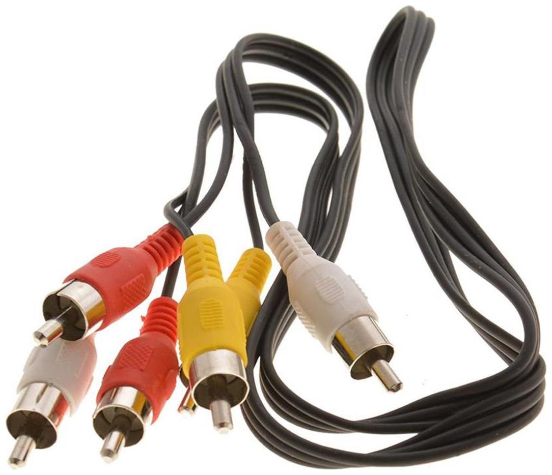 

Afrodive Audio Video Cord-Av Cord 3-Male Rca Cable (Rl-843) (Black)