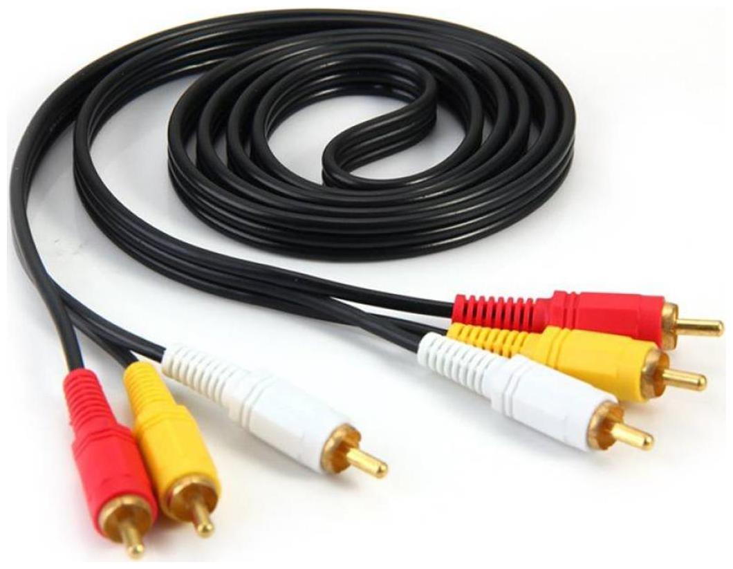 

Afrodive Audio Video Cord-Av Cord 3-Male Rca Cable (Rl-843) (Black)