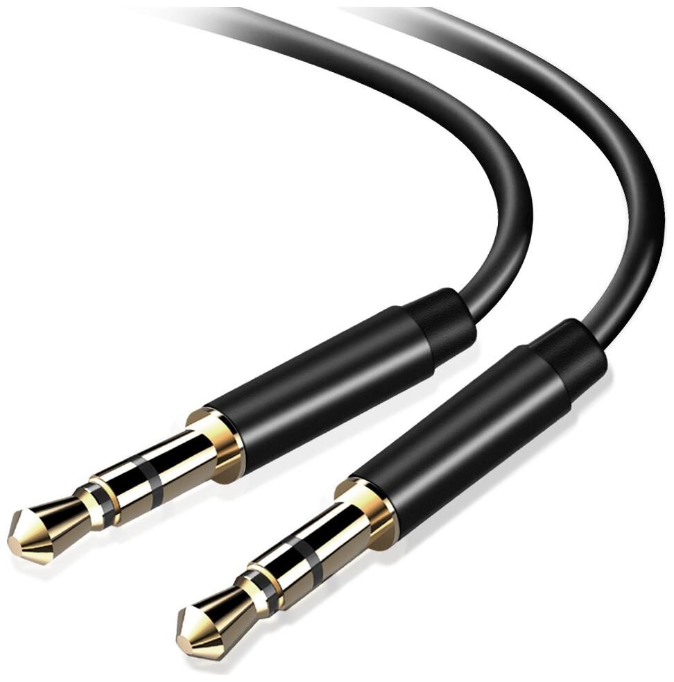 

AGPTEK Aux Cable 3 5mm Audio Cable for Car Smartphones Headphone 3 3ft Black(1m)