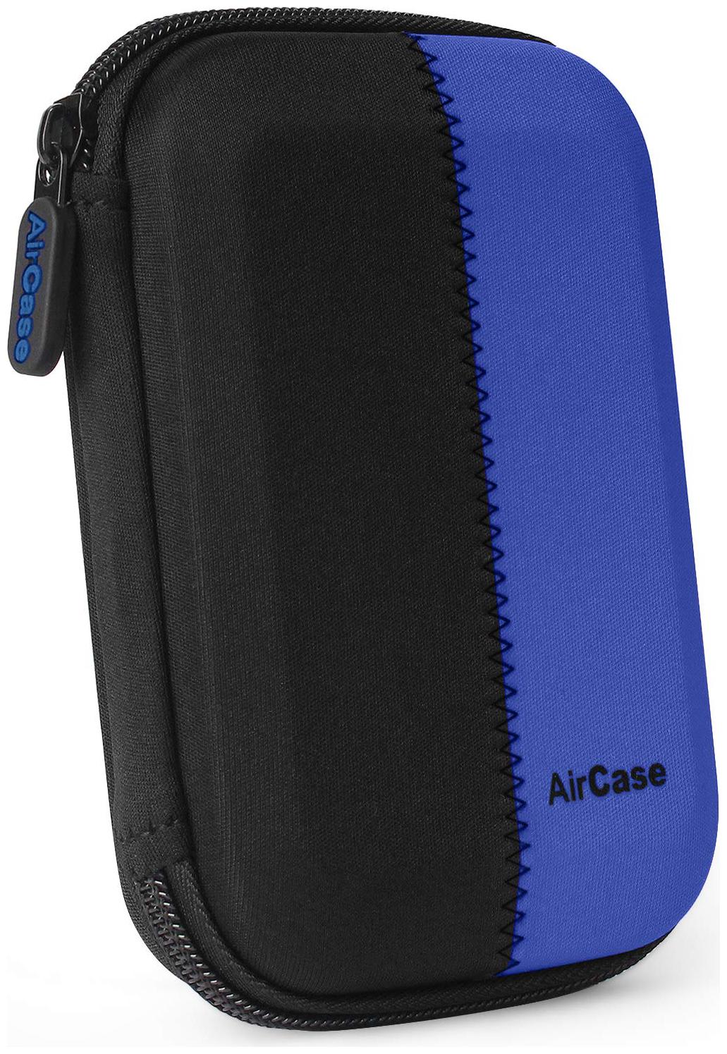 

AirCase Hard Drive Case for 6 35 cm (2 5 inch) Hard Drive GPS -Premium Edition Rugged for Western Digital Seagate Toshiba (Blue)