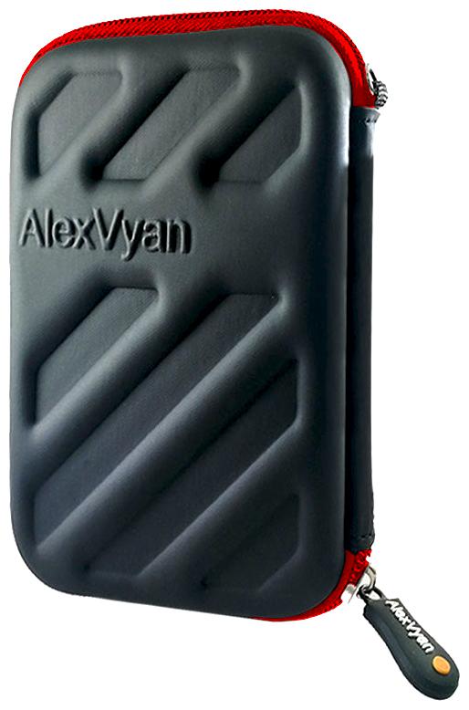

AlexVyan Black Red Shock Proof External Hard Disk Case Protector for Seagate WD Transcend Lenovo Sony External Drive Cover HDD Casing Bag Pouch