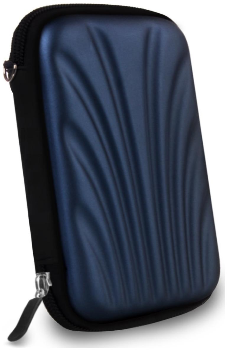 

AlexVyan Blue Flower Shock Proof External Hard Disk Case Protector for Seagate WD Transcend Lenovo Sony External Drive Cover HDD Casing Bag Pouch