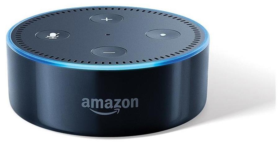 Amazon Echo Dot Black - Voice control your music, Get news, weather & more