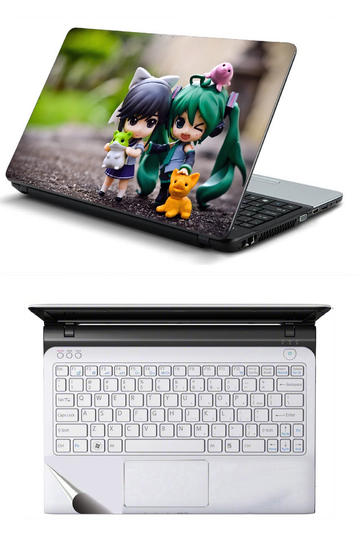 

Amine Couple Laptop Skin with Palmrest Skin for All Laptop - Notebook