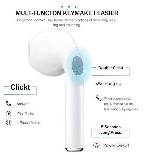 

ARHUB In-Ear Bluetooth Headset ( White )