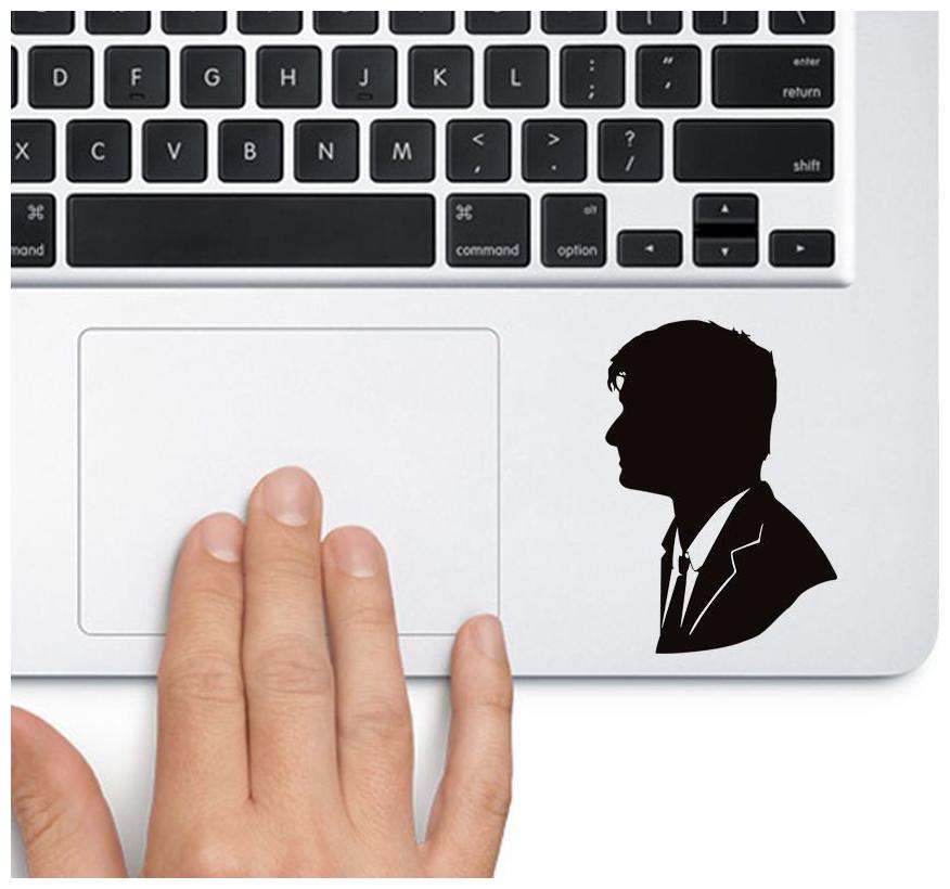 

ARWY 10th Doctor Who Laptop Vinyl Sticker (Black)Srabdard size