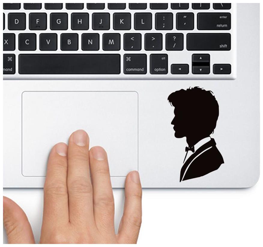 

ARWY 11th Doctor Who Laptop Vinyl Sticker (Black)standard size
