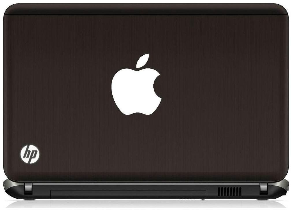 

ARWY Apple Logo Laptop Sticker Vinyl Decal CV547 (White) standard size