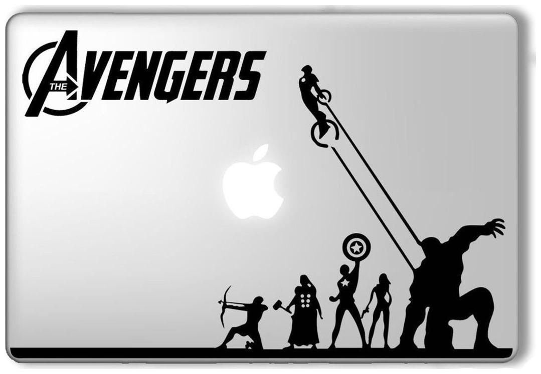 

ARWY Avengers Set Marvel Superhero Lapton skin Stickers Black standard size