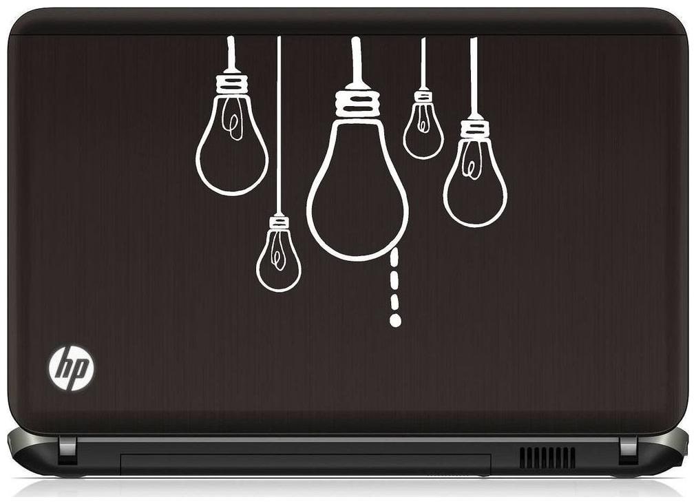 

ARWY Bulb Logo Laptop Sticker Vinyl Decal W222 (White) standard size