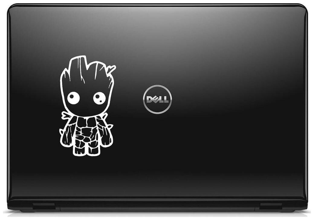 

ARWY Cartoon Logo Laptop Sticker Vinyl Decal (W92) (White) standard size