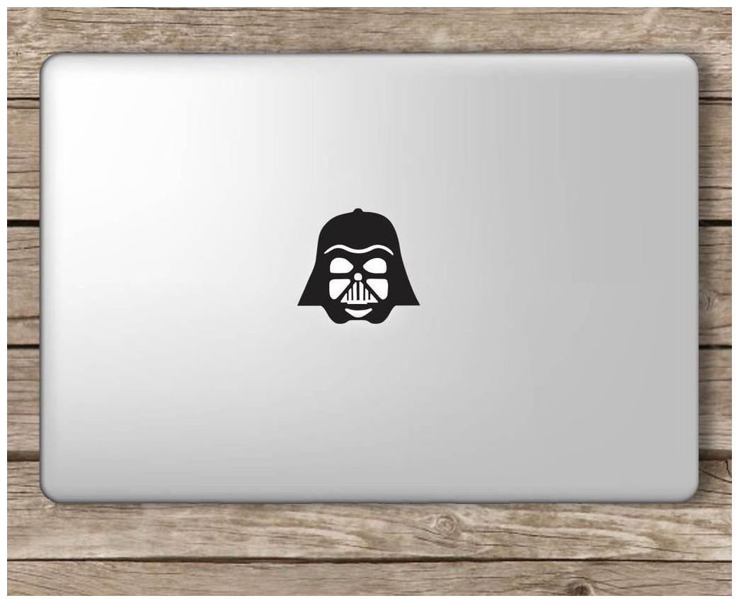 

ARWY Darth Vader Head Star Wars Laptop Vinyl Sticker (Black)standard size